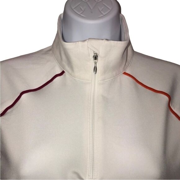 Descente Mid Layer 1/4 zip Long sleeve Activewear Pullover Jacket Sz. 8 - Picture 3 of 13